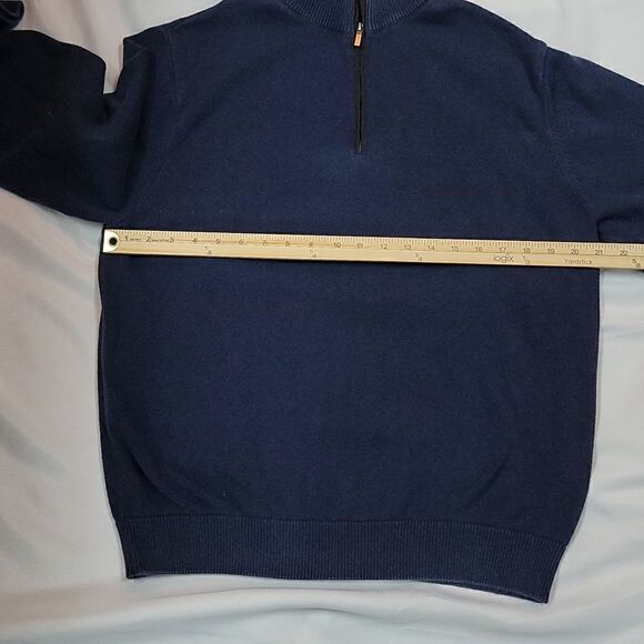 Men's Alan Flusser Soft Blue Sweater - Picture 2 of 10